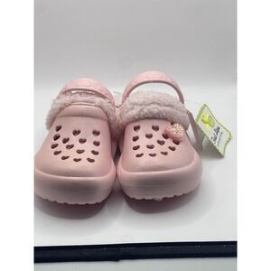 First Steps Classic Girls Pink‎  Clogs Size C10